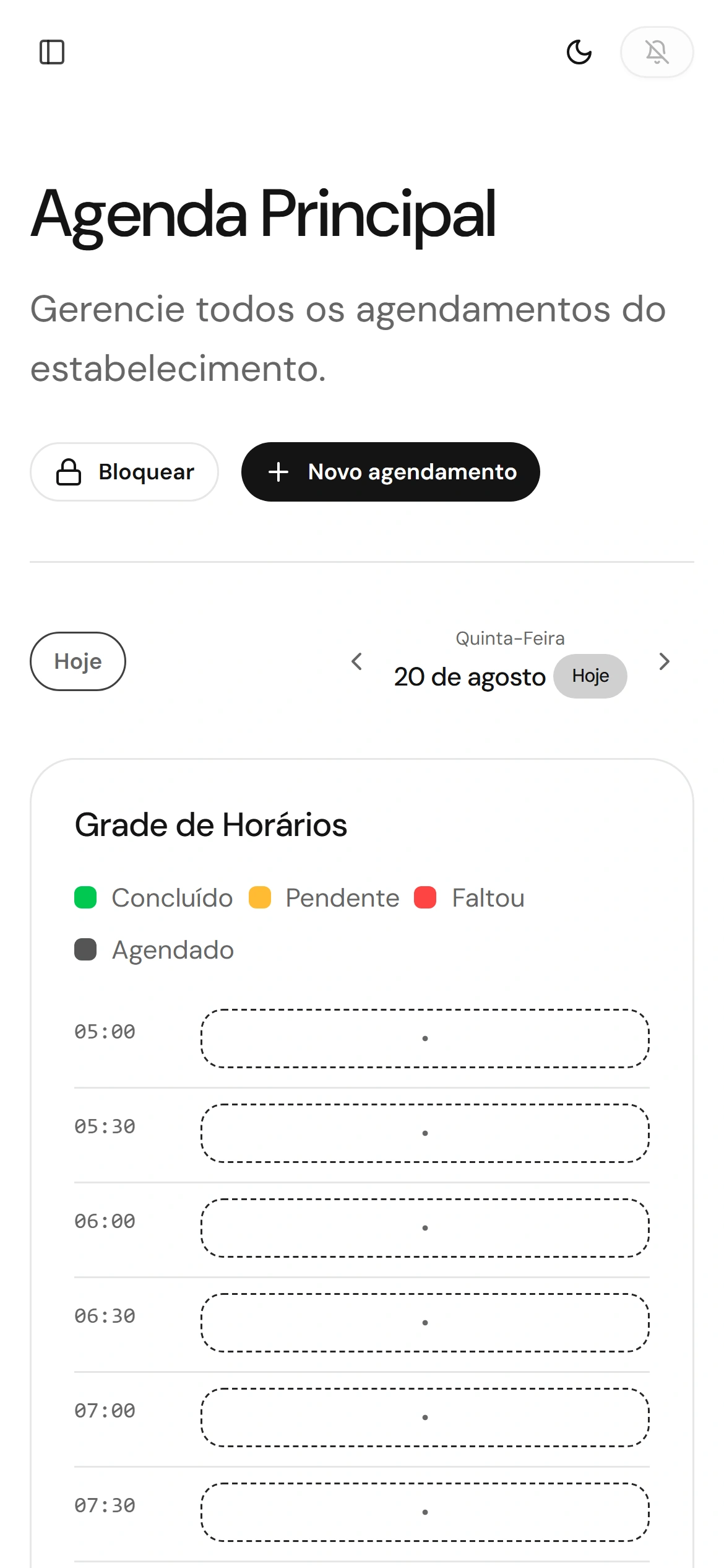 DoxaHub schedule open on a phone