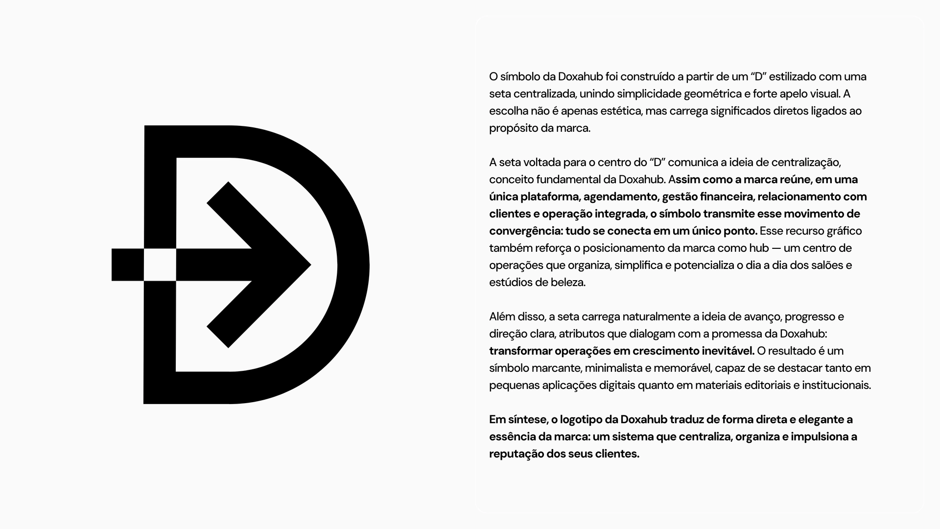 DoxaHub symbol and the explanation of how it is built